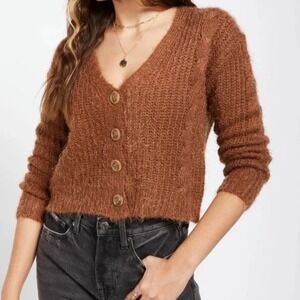 Sadie & Sage Julian Cardigan‎ Carmel Size Large NWT
